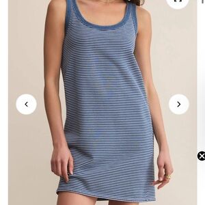 Z Supply Matthis Striped Dress - vintage indigo size xs